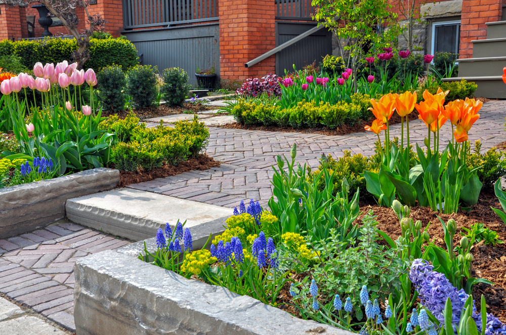stone garden beds