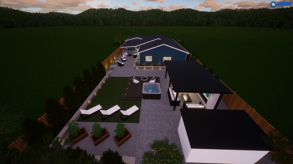 3D Landscape Rendering Example
