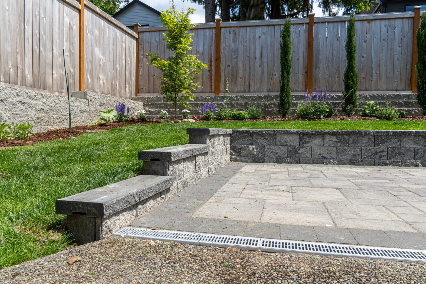 stone paver patio