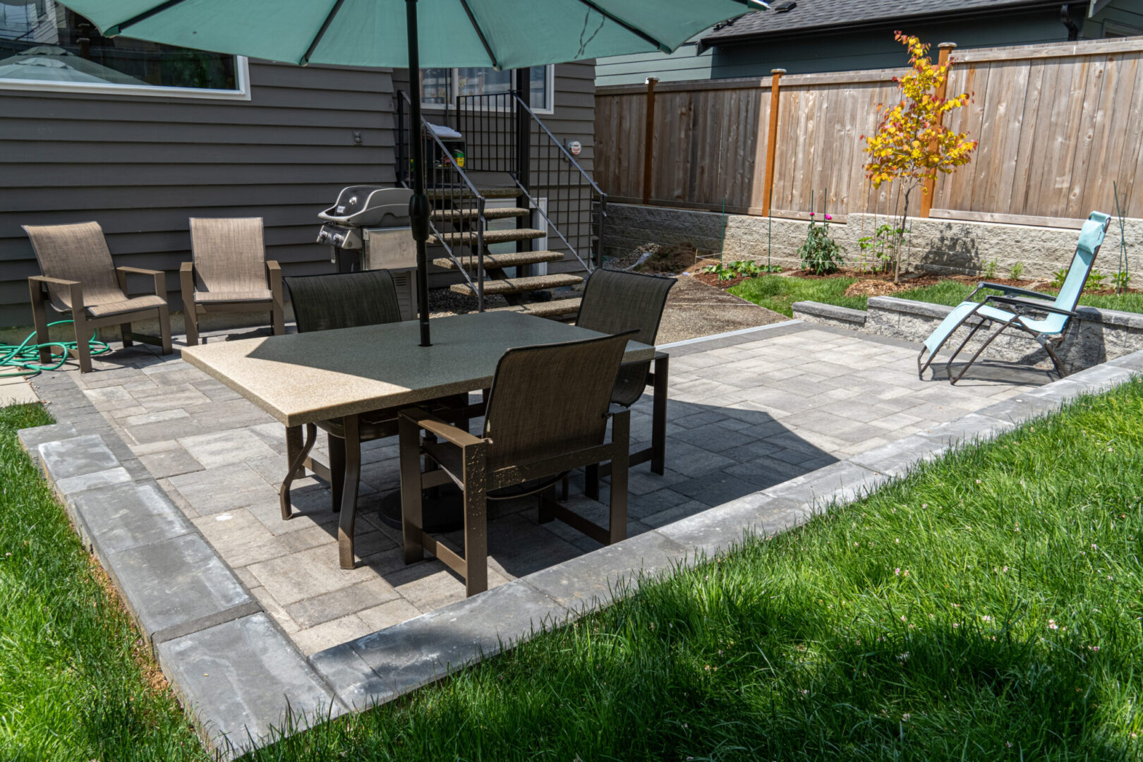 stone paver outdoor patio