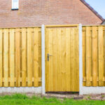 Wood fence install